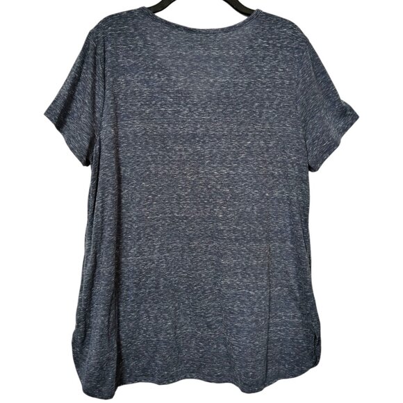 CATO V-Neck Elephant Print T-Shirt Short Sleeves Women's Size Large - Picture 3 of 7